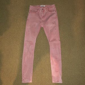zara pink jeans